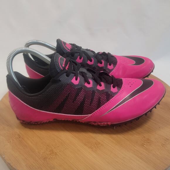 Nike Zoom Rival S Track and Field Sneakers Shoes Women 9.5 Pink Black - Picture 3 of 14